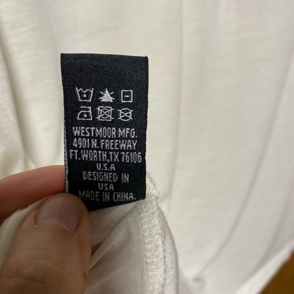 Rock & Roll Cowgirl Cream Lace TEE - SIZE L - EUC - Picture 6 of 9